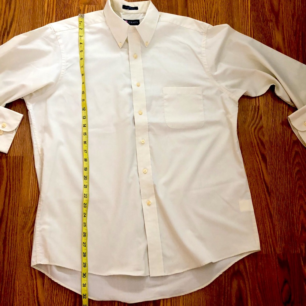 Men's light tan button down Shirt size large - Picture 6 of 9